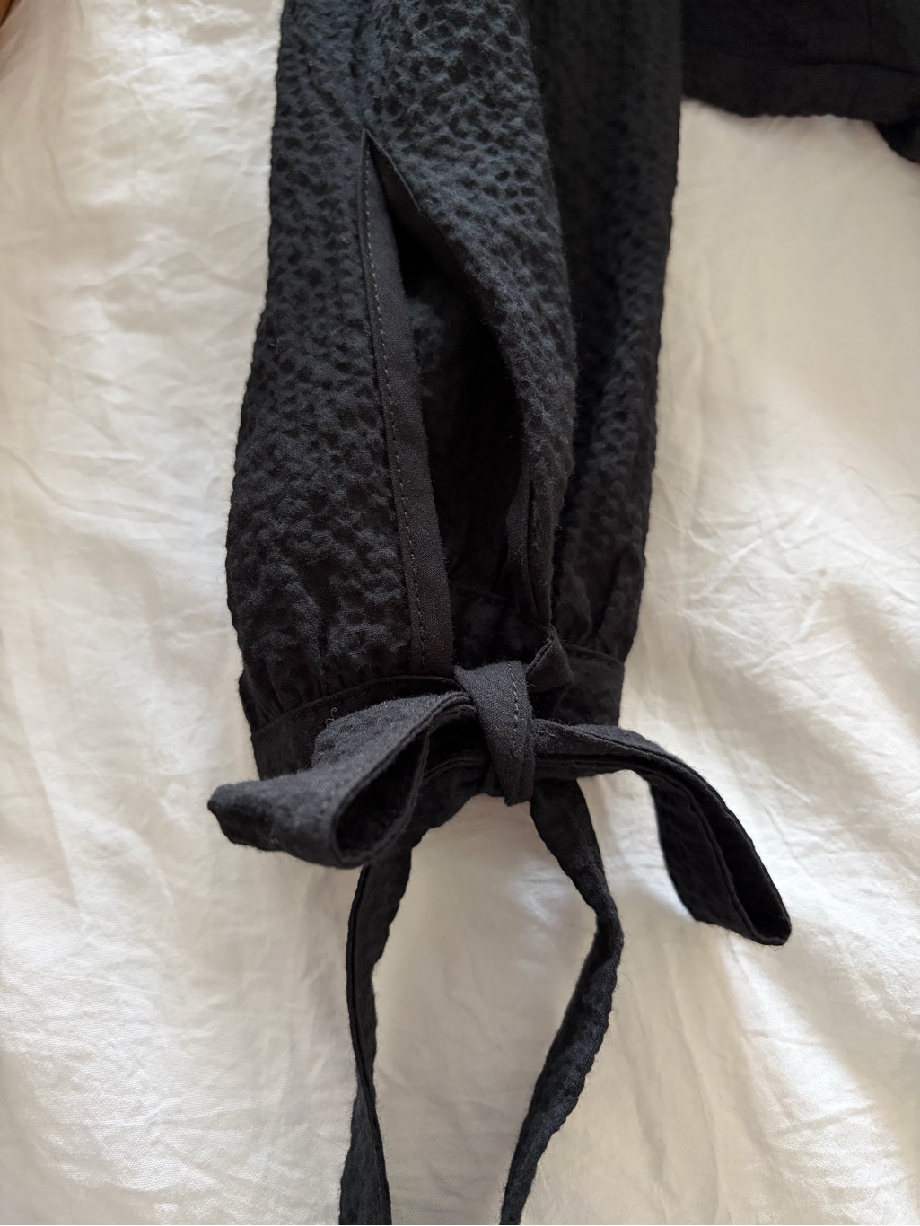 Eve Gravel Ellie Top Black Puff Sleeve — image 7 of 7